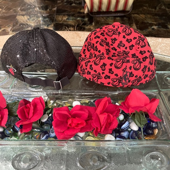 Two new adult Miami Heat caps!  Never worn and in perfect shape. Cleaning out - Picture 6 of 6